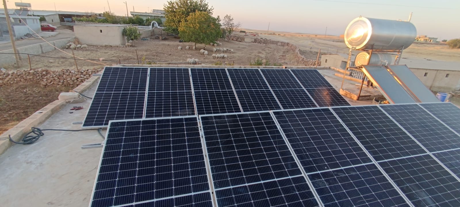 Şanlıurfa/Parmak Kapı köyü 6.2 kW montajımız tamamlanmıştır.