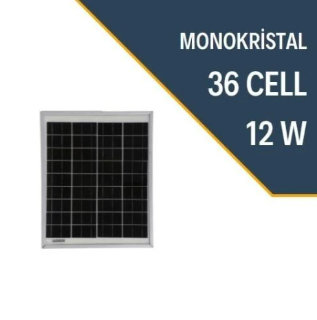 LEXRON 12W MONOKRISTAL GÜNEŞ PANELİ