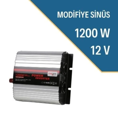 CARSPA 1200W-12V MODİFİYE SİNÜS İNVERTER