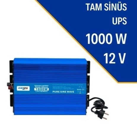 CARSPA 1000W-12V TAM SİNÜS İNVERTER (UPS)