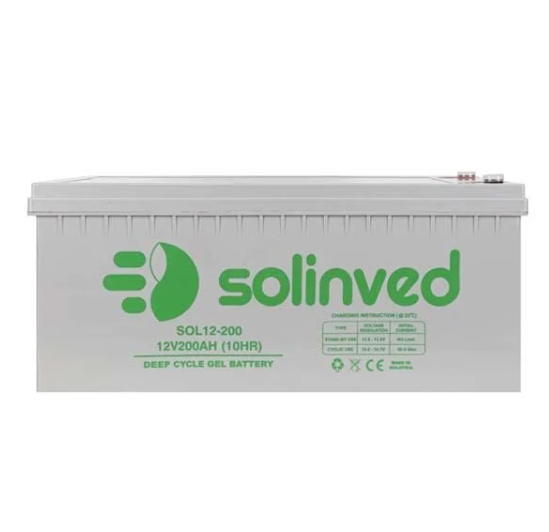 SOLİNVED 12V 200AH JEL AKÜ