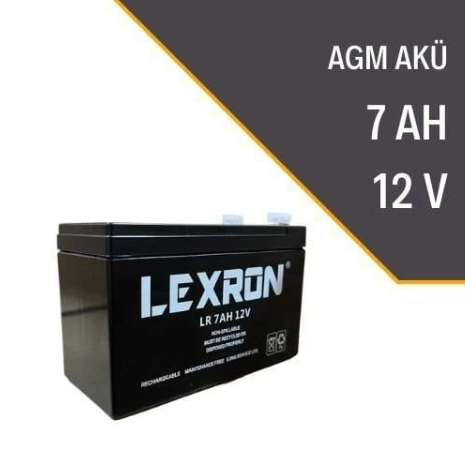 LEXRON 7AH-12V KURU TİP AKÜ